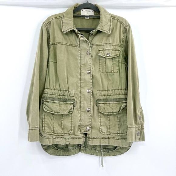 Anthropologie MARRAKECH Geneva Military Green Utility Parka Jacket Size XS - Picture 13 of 15